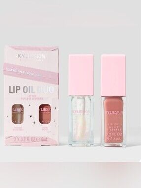 Kylie Cosmetics Oil Gift Set    Coconut (clear) & crème brûlée (sheer) BNIB